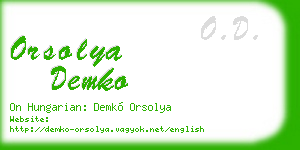 orsolya demko business card